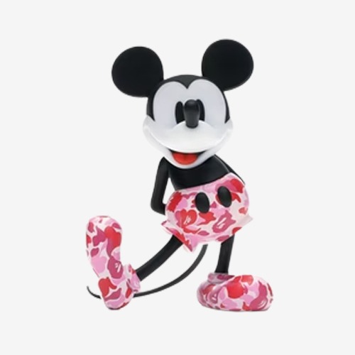BAPE x Mickey Mouse 90th Anniverary Figure Red Camo 베이프 x 미키마우스 90주년 피규어 레드 카모